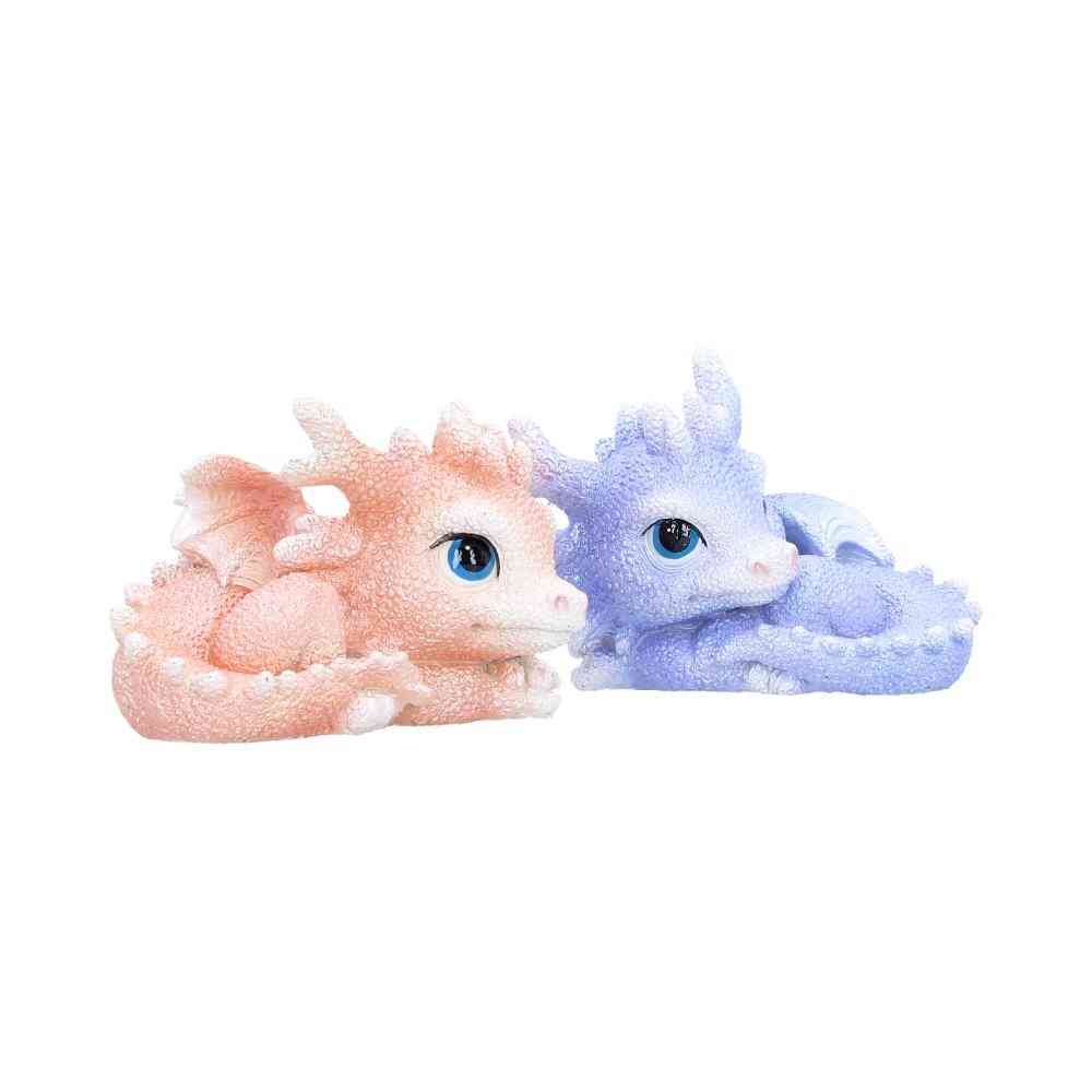 Nemesis Now - Coralscale Nestlings (Set of 2) Figurines - Dragon - Multicolours